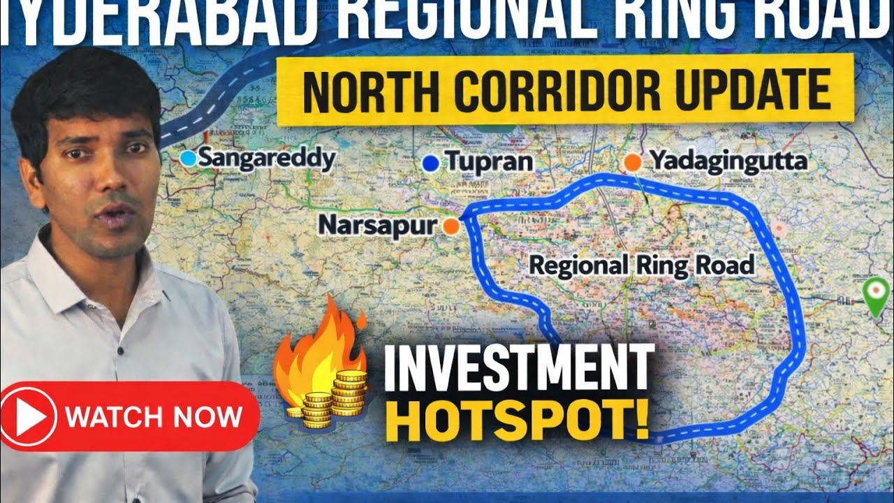 Hyderabad Regional Ring Road North Update | Sangareddy to Choutuppal NH161AA Growth Corridor  