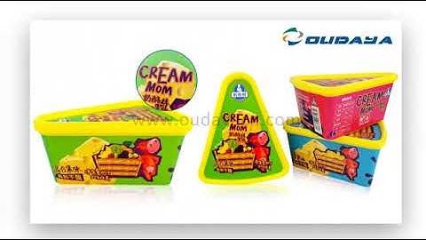 300g food storage container with iml printing