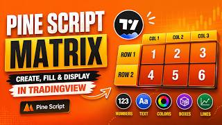 TRADING VIEW--PINE SCRIPT:  HOW TO CREATE A MATRIX  || TUTORIAL