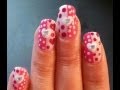 Valentinstag Nagel Design - Herzen u Dots - Valentine Nail art deutsch