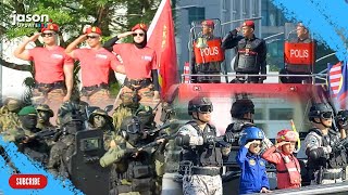 Kontinjen PDRM, JMF, Bomba, Maritim, SMART, Kastam - Perbarisan & Perarakan Hari Kebangsaan 2026