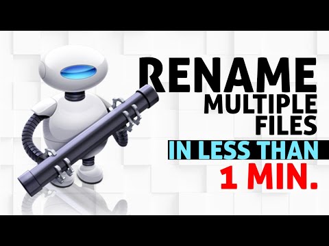 Rename Multiple Files - Automator