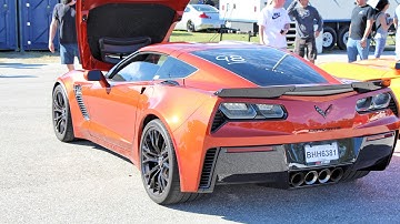 C7 Corvette Z06 w/ pulley, exhaust, tune vs Audi R8 | 1/4 mile