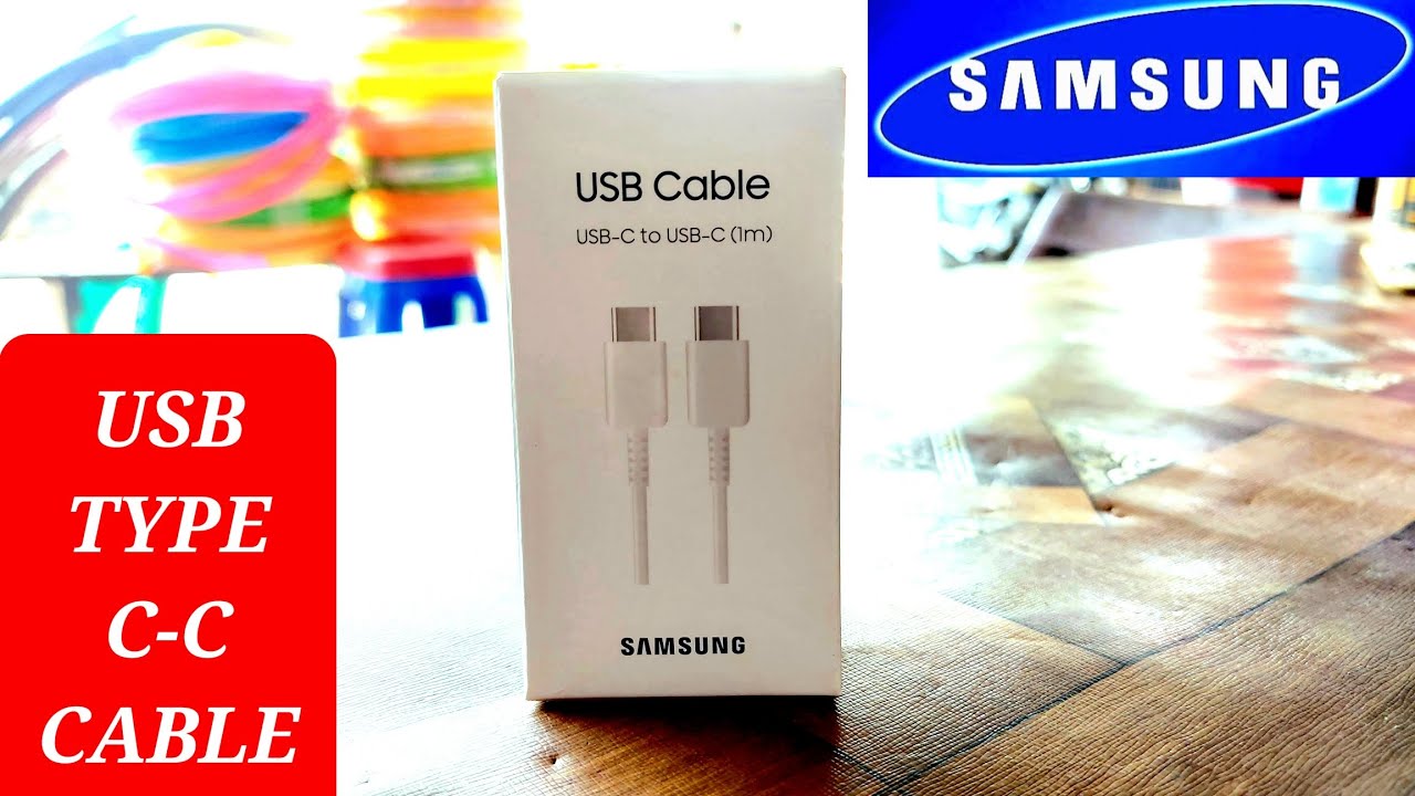 Samsung Usb Cable Type(UsbC to UsbC) Unboxing. samsung typeccable