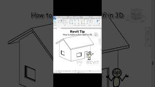 Revit Tips - How to open a door in 3D  #revittraining #revitmodelling #revit #3dmodeling #revittips