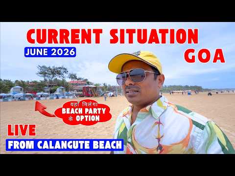 Heavy Rainfall in Goa | Current Situation Update From Calangute Beach Goa | Goa Trip