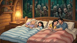 Zombie Tree House in India : Lush Green Forest Rain ASMR & Zombie Survival | Ghibli Animation screenshot 5