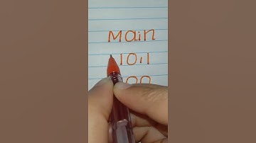 Word MAIN How To Write - quek write 001 Handwriting #shorts