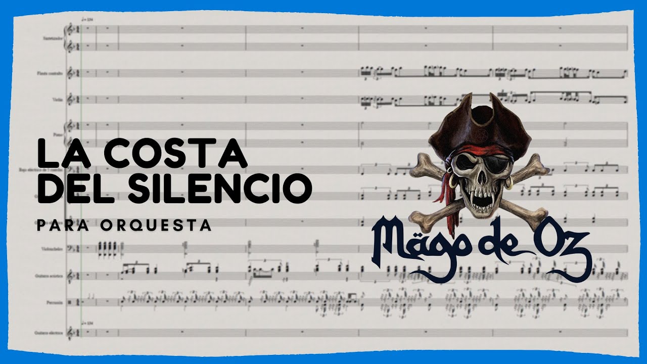 ☠️ LA COSTA DEL SILENCIO (Mägo de Oz) 🔷 Partitura para ORQUESTA *GRATIS