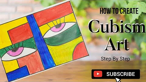 How To Draw Cubism Art/Easy Abstract Painting Tutorial Step By Step/Pablo Picasso Art For  Beginners