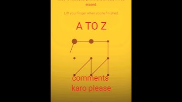 Pattern Lock Style (Alphabetic) | A to Z Pattern Lock | Technophile Marjan