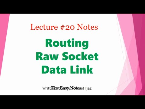 What is Routing, Raw Socket, Data link access | Hindi Urdu | Lecture 20 ...