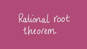 Rational root theorem | Unit 1 and 2 VCE Maths Methods