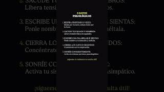 5 datos psicológicos. #frases #shorts #viralvideo