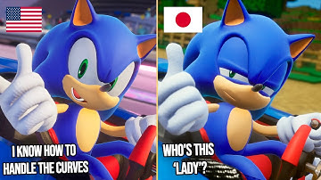 Accurate Japanese Vs Original English Rival Lines | Sonic Racing Crossworlds | 4K