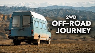 Off-Road in Georgia&#39;s Wild Eastern Badlands 🇬🇪 (Vashlovani National Park) Vanlife Europe