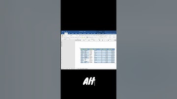 Shortcut to delete row or column from a table in Microsoft Word.