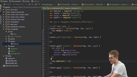Node js + Express   Tutorial   Insert and Get Data with MongoDB