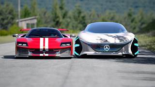 Mercedes-Benz Vision AVTR vs Ferrari F80 Speciale vs Monster Batmobile vs Hyundai Elantra CN7 N Line