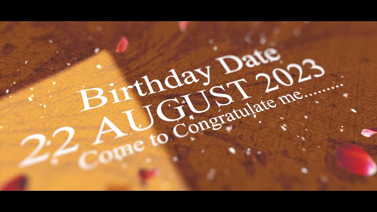 Happy birthday title | Happy Birthday Template | Birthday Intro for After Effects 2023 | Vivaha Ent.