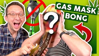 HOW TO USE A GĄS MASK BONG 👹