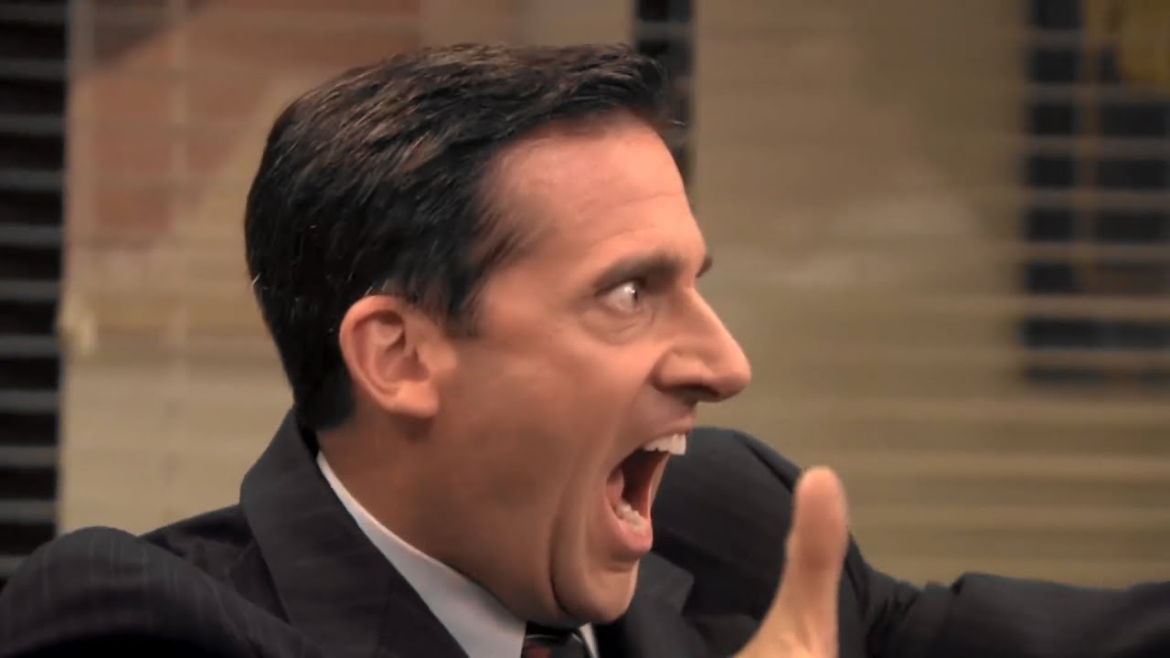 The Office Standoff real fake finger guns