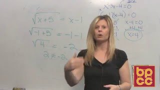 Math 099 Module 20.2 - Solving Radical Equations