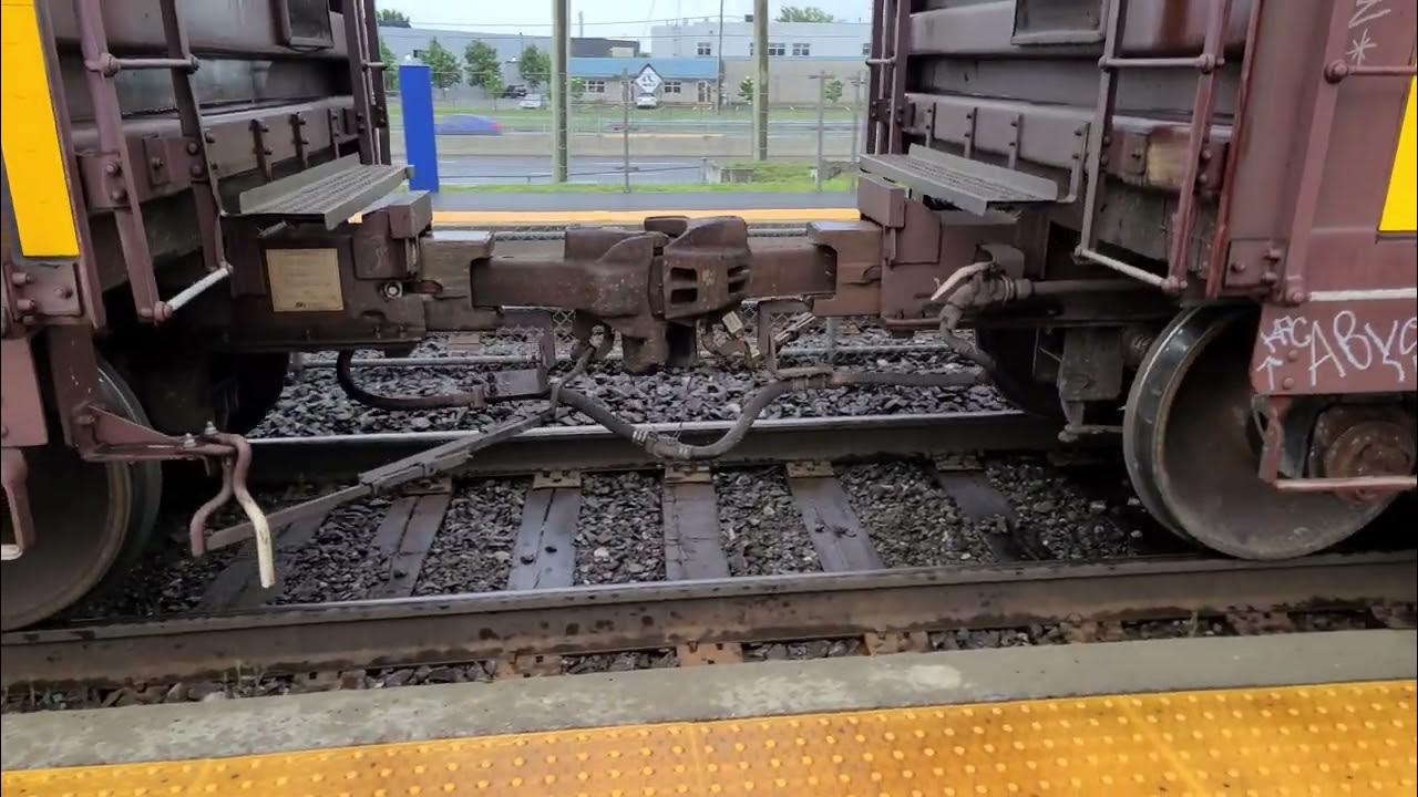 Interesting train coupling (coupler) slack action on a freight train! 🔩 YouTube