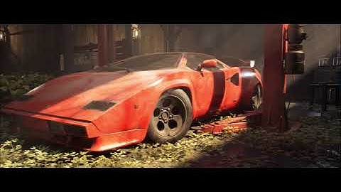 Lamborghini Countach 3D model Blender UE5