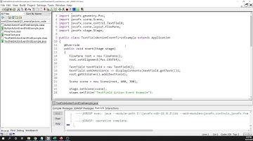 JavaFX TextField ActionEvent