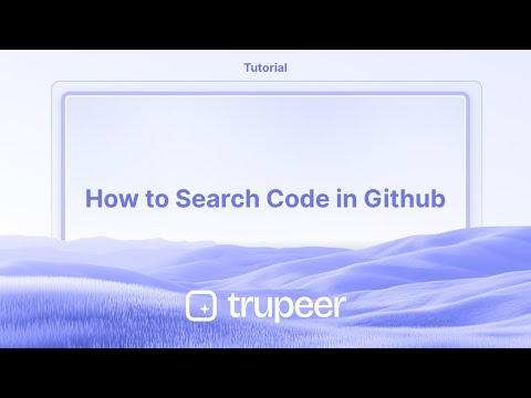 How to Search Code in Github