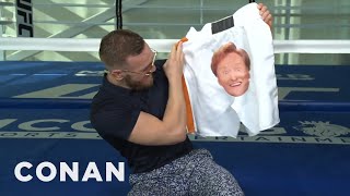 Conan's Pre-Fight Gift For Conor McGregor | CONAN on TBS Wealth