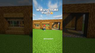 Survival House Tutorial ll Easy Wodden House ll #shorts #minecraft