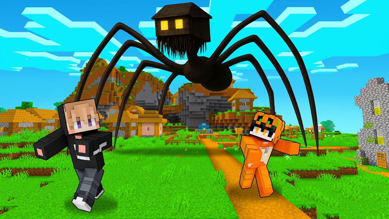 SEREM BANGET!! KITA DI SERANG MONSTER RUMAH DI MINECRAFT!!