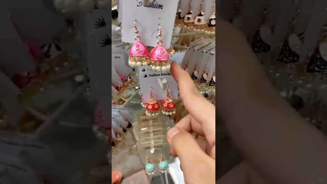 ₹50 ONLY Colorful Jhumki Earrings In  Dadar Market 