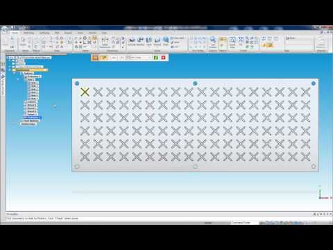 Add feature to existing pattern in Solid Edge