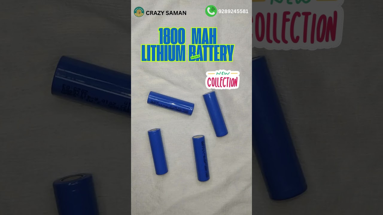 1800 MAH Lithium Battery | Lithium Battery 3.7 Volt | 18650 Battery 