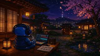LoFi Night Beats in Korean Hanok 🌸 | Study / Sleep / Relax (Echo Life) screenshot 4