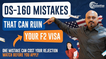 Avoid DS-160 Mistakes for F2 Visa: Expert Tips for a Application|Best Abroad Consultancy  Hyderabad