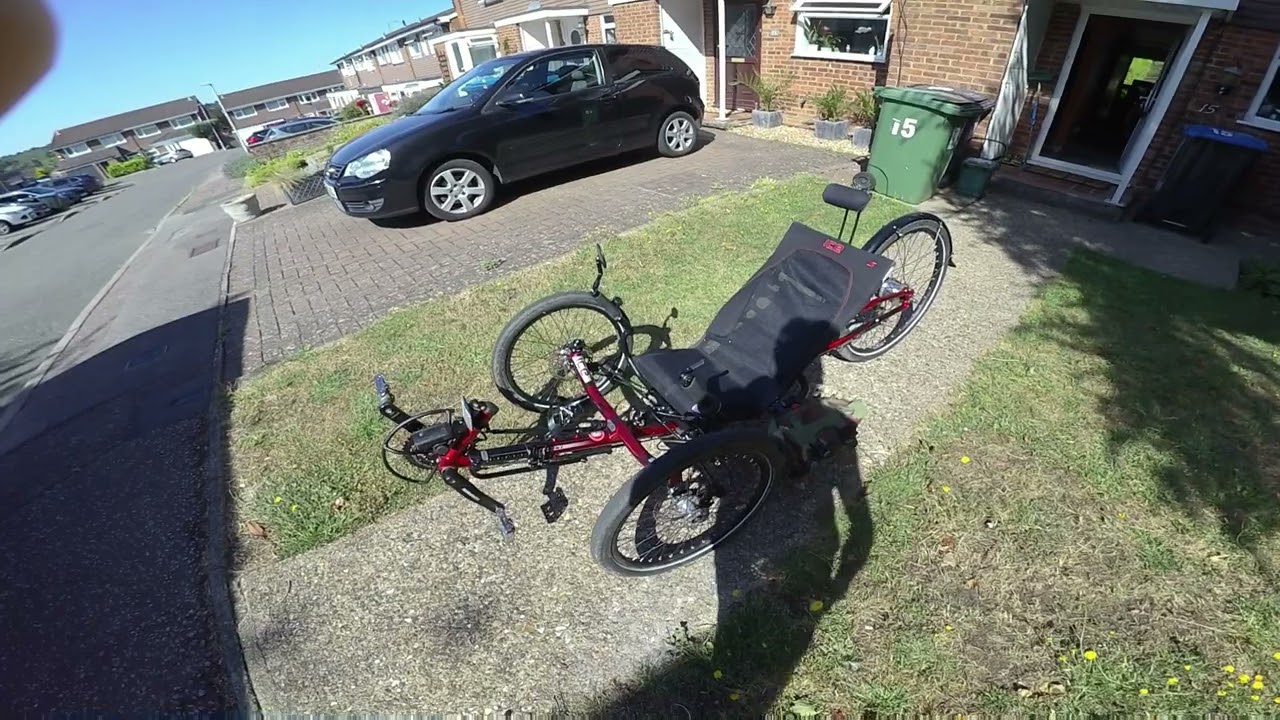 ICE Sprint 26 Recumbent Trike walkaround and first ride