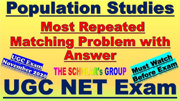 4. Most Important and Repeated Matching Problems for NTA UGC NET November 2020 Examination