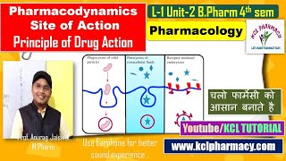 Pharmacodyamics | Site of Action | Principle of Drug Action  || L-1 Unit-2 || Pharmacology screenshot 5