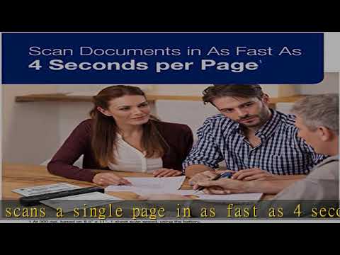 Epson Workforce ES-60W Wireless Portable Sheet-fed Document Scanner for PC and Mac