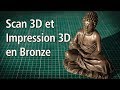 Scan 3D de mon fils, Sculpture 3D, Impression 3D en métal avec du filament Bronze !