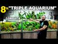 Building an 8ft Colossal TRIPLE Aquarium FINISHED!