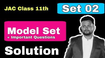 JAC Class 11 model Set Solution 2022 |JAC Class 11th Physics Model Set 02 Solution 2022