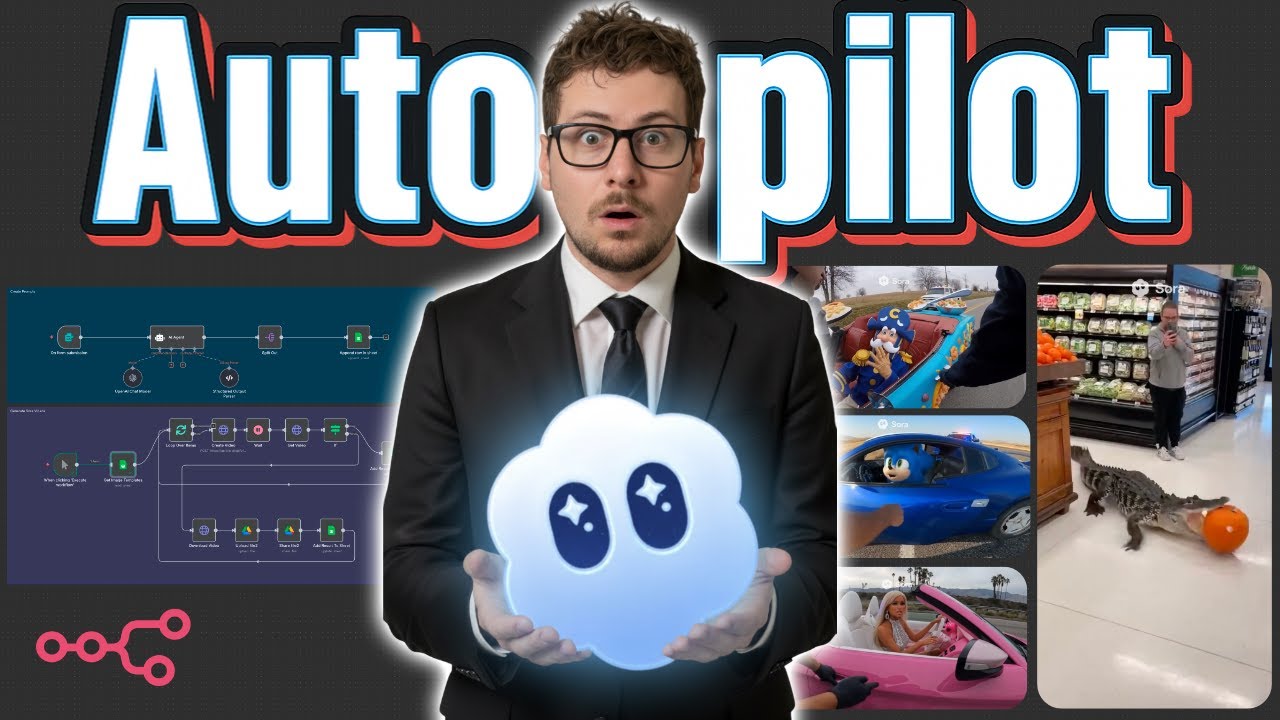 Sora 2 Videos on Autopilot 🚀 Free N8N Template (Veo 3 & Wan 2.5 Killer ...