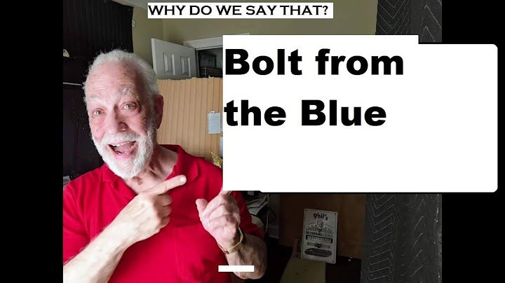 A bolt from the blue โย โออ ซ ม