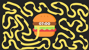 7 Minute Burger 🍔 Bomb Timer [ GIANT BURGER EXPLOSION ]