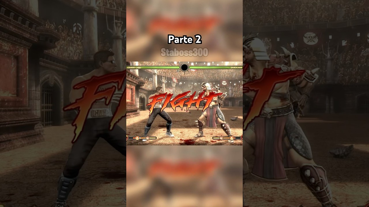 Johnny Cage vs Shao Kahn Parte 2 - Mortal Kombat 9 - YouTube